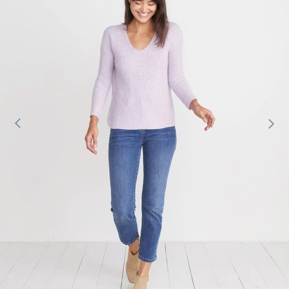 Marine Layer Elisa Pullover Knit lilac Sweater - Picture 3 of 12